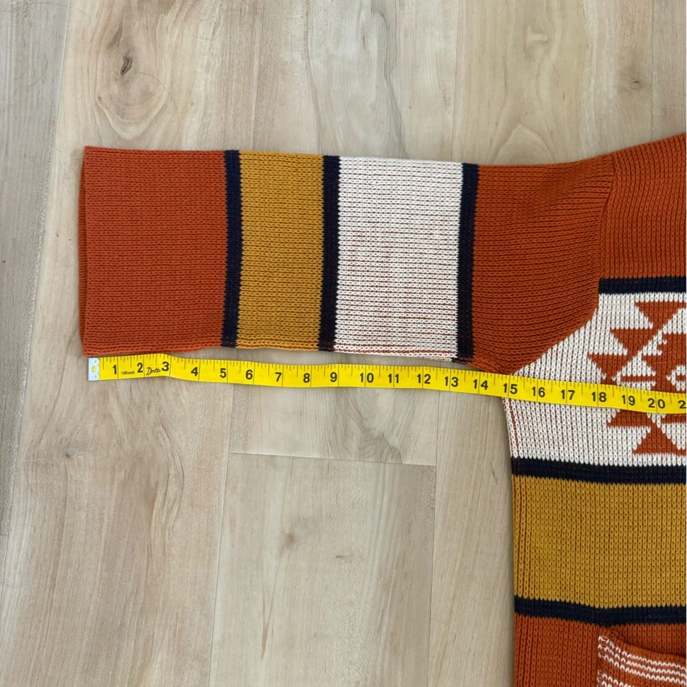 Vintage Southwestern belted cardigan - Picture 6 of 9